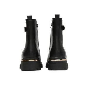 Leather Look Ankle Boots Women s.Oliver Chelsea image-5