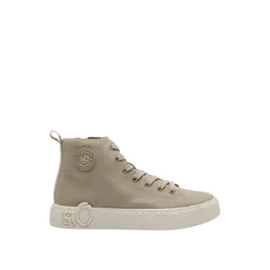 Sneakers alte effetto pelle con logo in rilievo donna s.Oliver image-0