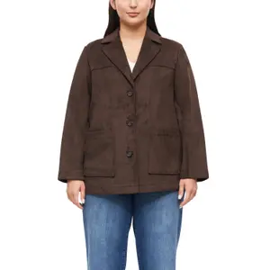 Women's Relaxed Fit Blazer with Lapel Collar and Buttons s.Oliver image-2