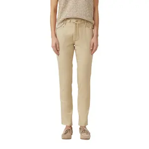 Damen Slim Fit Satin Baumwollhose s.Oliver image-1