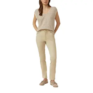 Damen Slim Fit Satin Baumwollhose s.Oliver image-5