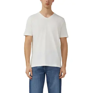 T-shirt in filo fiammato con bordo aperto al collo s.Oliver image-2
