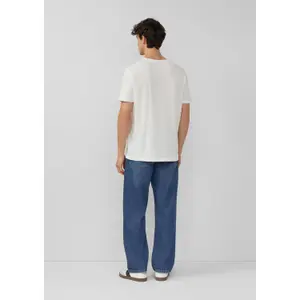 T-shirt in filo fiammato con bordo aperto al collo s.Oliver image-4