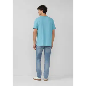 T-shirt in filo fiammato con bordo aperto al collo s.Oliver image-4