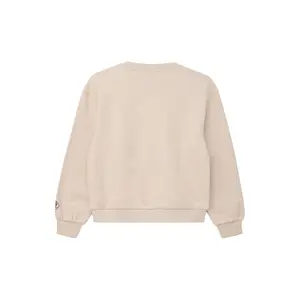 Oversized Sweatshirt with Embroidery and Flocked Print - Brushed Interior Girl s.Oliver image-1