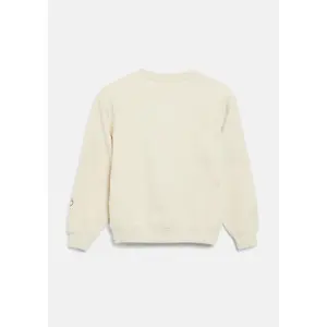 Oversized Sweatshirt with Embroidery and Flocked Print - Brushed Interior Girl s.Oliver image-3