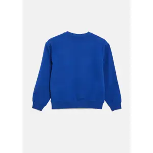 Oversized Sweatshirt with Embroidery and Flocked Print - Brushed Interior Girl s.Oliver image-3