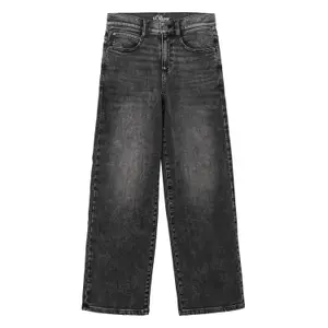 Baggy Jeans Relaxed Fit Mittlere Taille Weite Beine Used-Effekt Kind s.Oliver image-0