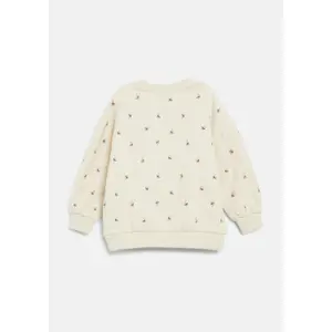 Oversized Sweatshirt with Floral Embroidery - Fleece-Lined Girl s.Oliver image-3