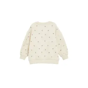 Oversized Sweatshirt with Floral Embroidery - Fleece-Lined Girl s.Oliver image-4