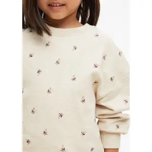 Oversized Sweatshirt with Floral Embroidery - Fleece-Lined Girl s.Oliver image-6