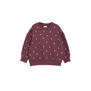 Oversized Sweatshirt with Floral Embroidery - Fleece-Lined Girl s.Oliver image-2