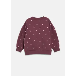 Oversized Sweatshirt with Floral Embroidery - Fleece-Lined Girl s.Oliver image-3