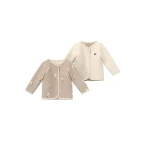 Sweatshirt reversibile stampato all-over e uni per bebé s.Oliver image-0