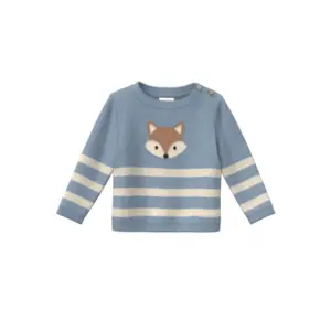 Pull i stickad tyg med plyschdetalj framtill baby s.Oliver image-0