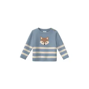 Pull i stickad tyg med plyschdetalj framtill baby s.Oliver image-2