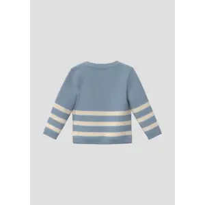 Pull i stickad tyg med plyschdetalj framtill baby s.Oliver image-4