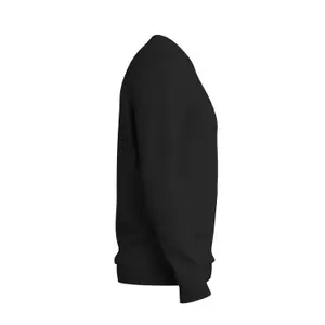 Knitted V-Neck Jumper with Embroidered Logo Black s.Oliver image-3