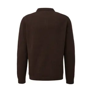 Pull i ribbad trikå med dragkedja s.Oliver image-1