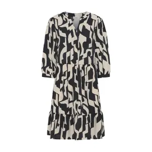 Robe coupe ample uni gris femme s.Oliver image-0