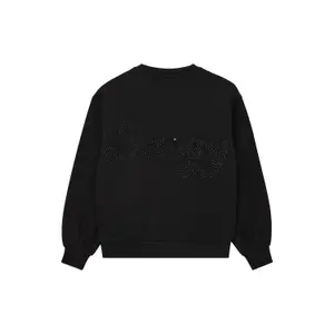 Oversize Bluza z nadrukiem na plecach i dżetami - wnętrze szczotkowane dla dziewczynek s.Oliver image-1