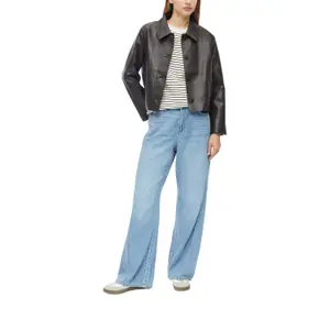 Veste en similicuir nappa col de chemise coupe droite bitter femme s.Oliver image-6