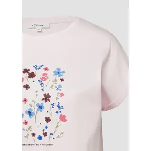 T-shirt με εκτύπωση μπροστά, άνετη γραμμή, γυναικεία s.Oliver image-6