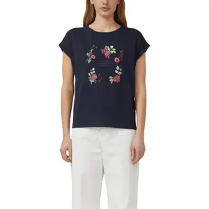 T-shirt με εκτύπωση μπροστά, άνετη γραμμή, γυναικεία s.Oliver image-1