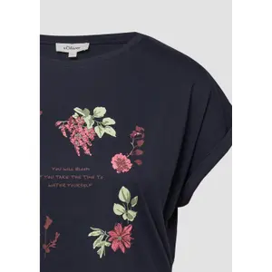 T-shirt με εκτύπωση μπροστά, άνετη γραμμή, γυναικεία s.Oliver image-6