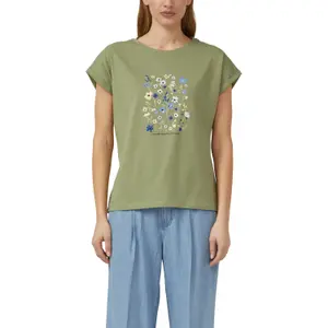 T-shirt με εκτύπωση μπροστά, άνετη γραμμή, γυναικεία s.Oliver image-1