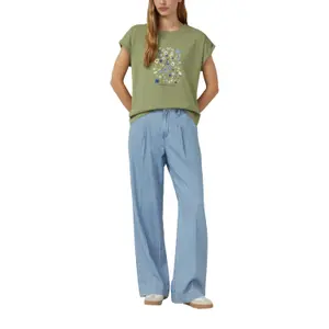 T-shirt με εκτύπωση μπροστά, άνετη γραμμή, γυναικεία s.Oliver image-5