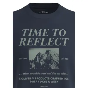 Τ-shirt κλασικό από βαμβάκι με artwork s.Oliver image-5