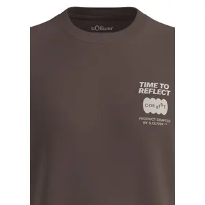 Τ-shirt κλασικό από βαμβάκι με artwork s.Oliver image-4