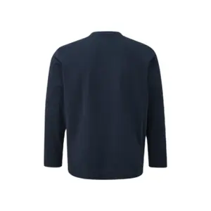 Long Sleeve Cotton T-Shirt with Logo Big Size s.Oliver image-0