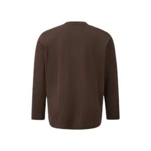 Long Sleeve Cotton T-Shirt with Logo Big Size s.Oliver image-0
