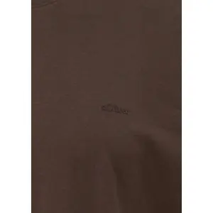 Long Sleeve Cotton T-Shirt with Logo Big Size s.Oliver image-1