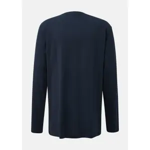 Long Sleeve Cotton T-Shirt with Logo Tall Size Fit s.Oliver image-0