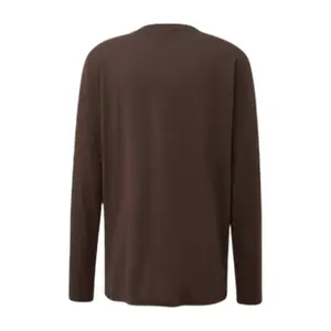 Long Sleeve Cotton T-Shirt with Logo Tall Size Fit s.Oliver image-0