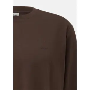 Long Sleeve Cotton T-Shirt with Logo Tall Size Fit s.Oliver image-1