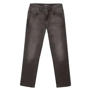 Jeans Straight a gamba dritta vita media effetto usurato bambino s.Oliver Pete image-0