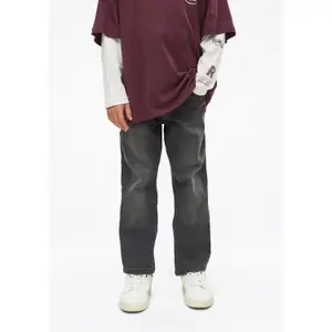 Jeans Straight a gamba dritta vita media effetto usurato bambino s.Oliver Pete image-4