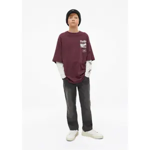 Jeans Straight a gamba dritta vita media effetto usurato bambino s.Oliver Pete image-5