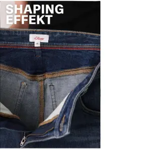 High-Waisted Curvy Tapered Slim Leg Jeans for Women s.Oliver image-3