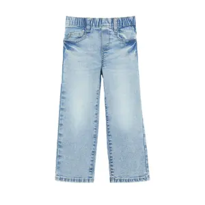 Pull-on Baggy Jeans Relaxed Fit Mid-Rise Wide Leg Used Effect Child s.Oliver image-1