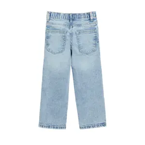 Pull-on Baggy Jeans Relaxed Fit Mid-Rise Wide Leg Used Effect Child s.Oliver image-3