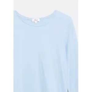 Γυναικείο T-shirt μακρυμάνικο με ρολό στρίφωμα s.Oliver image-3