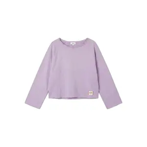 Sweatshirt ombros à mostra com patch logo mulher s.Oliver image-0