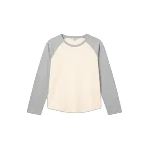 Women's Regular Fit Long Sleeve Contrast Raglan T-shirt with Logo Patch s.Oliver image-0