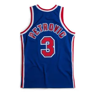 Maillot NBA New Jersey Nets Drazen Petrovic image-1