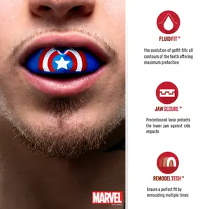 Protivnější zuby Safejawz Captain America image-2